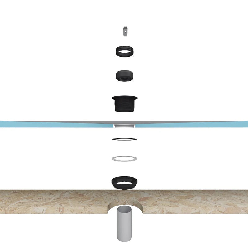 Wedi® Fundo Click and Seal™ Shower Drain Kit